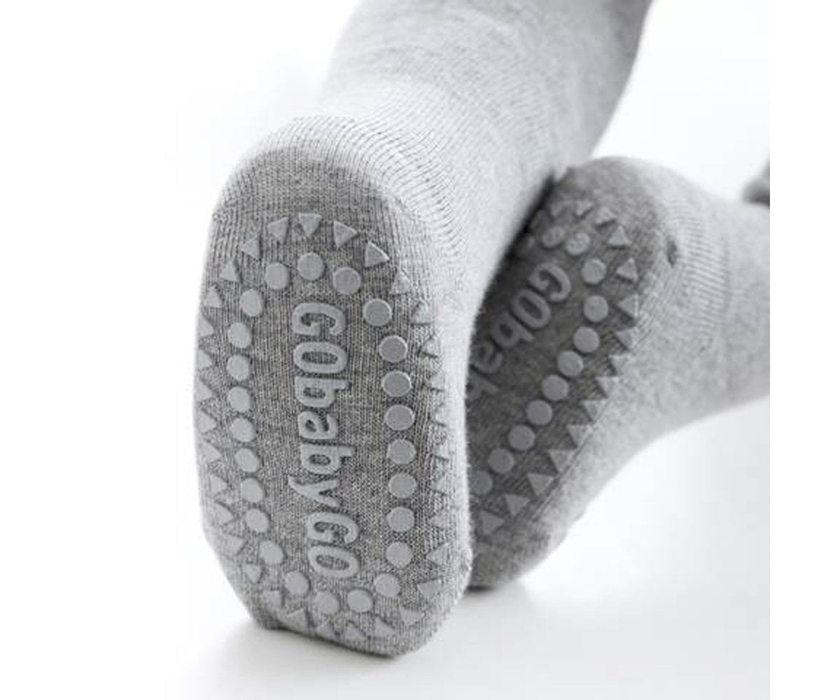 Calcetines Suela Antideslizante Bambú Gris Claro