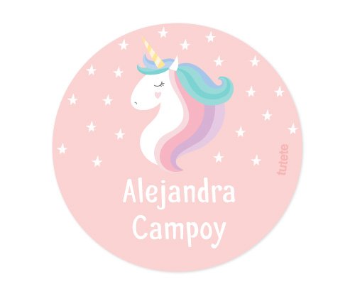 Lot de 3 Badges Licorne Personnalisable