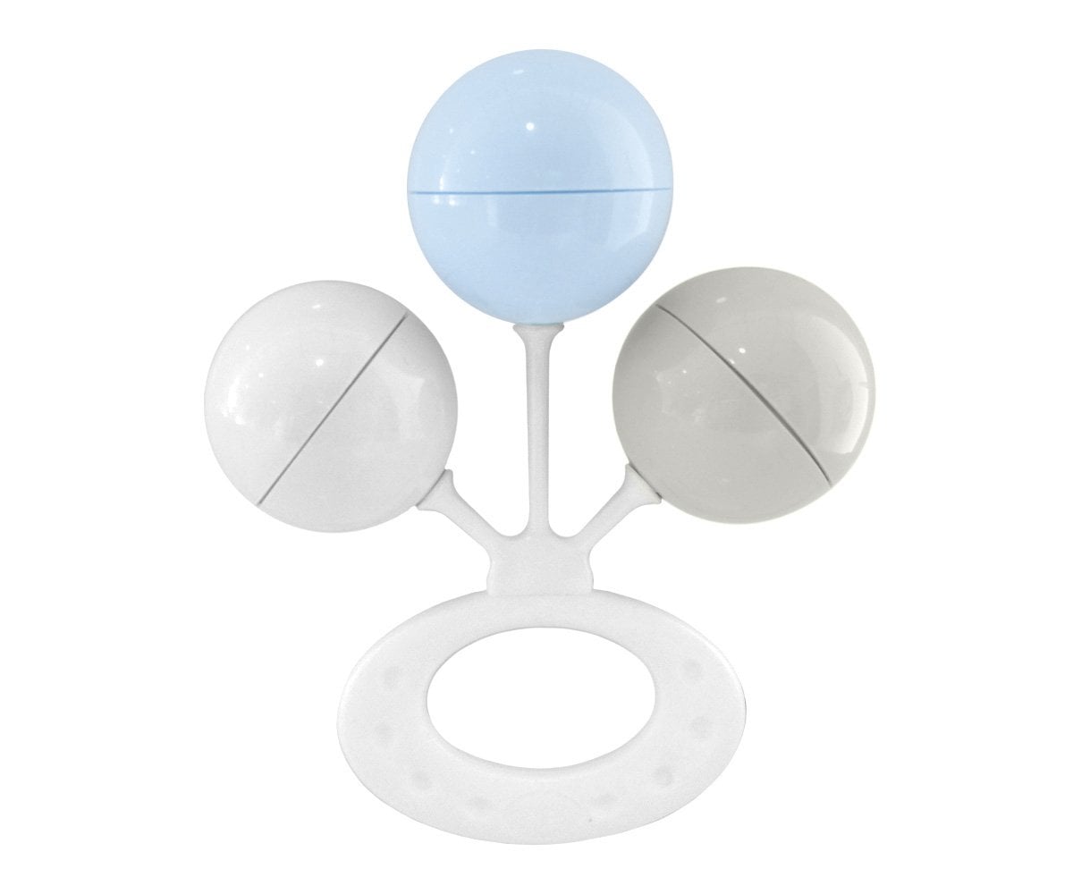 Sonajero 3 Bolitas Azul