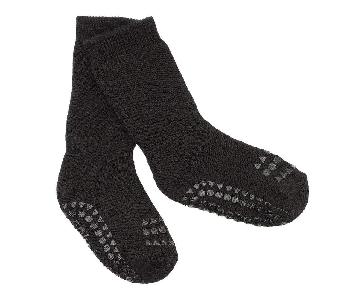 Calzine Antiscivolo Cotone Organico Nero