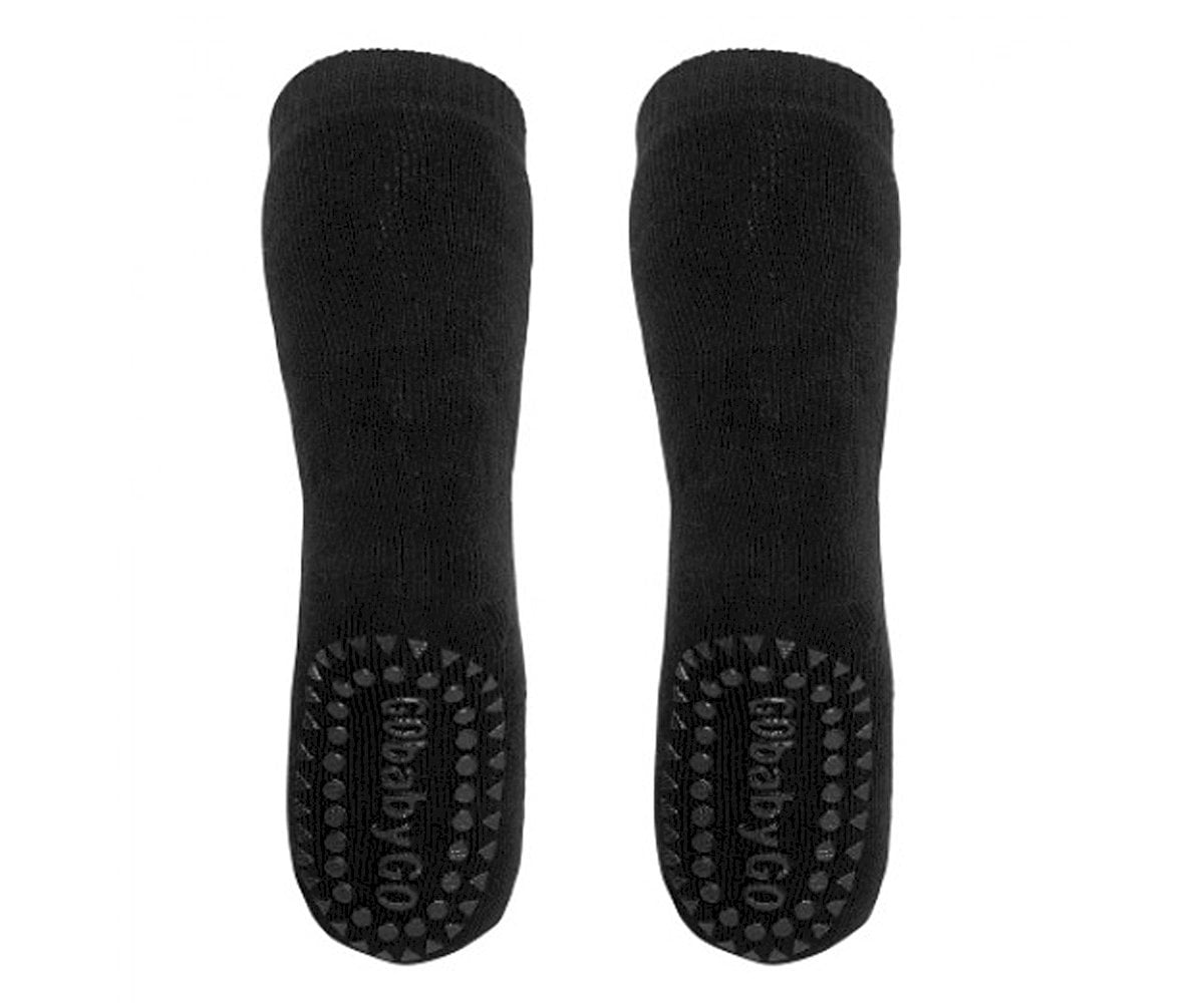 Calzine Antiscivolo Cotone Organico Nero