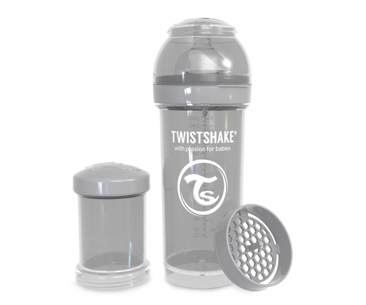 Twistshake Biberon Anticolica Pastel Grigio 260ml
