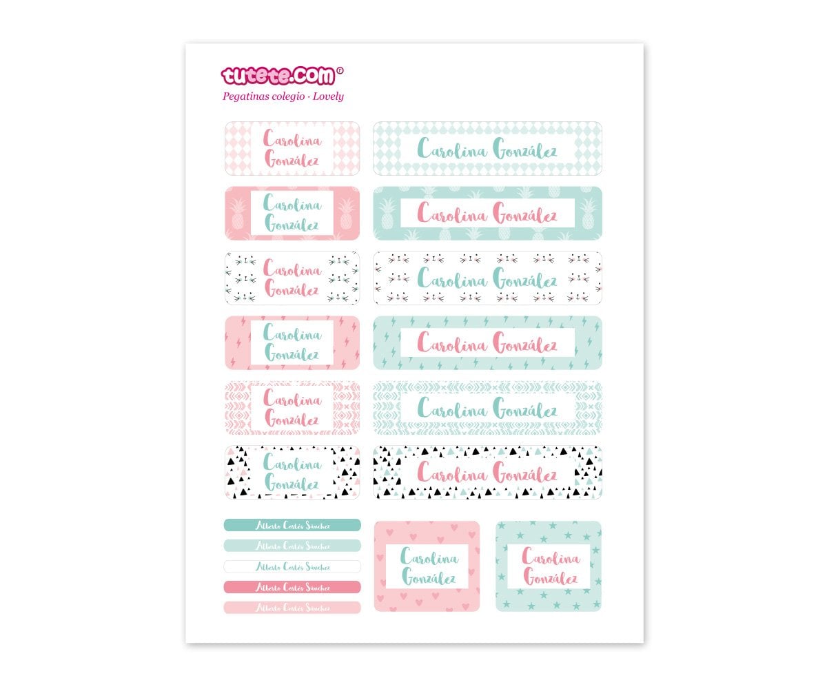 28 Autocollants pour Objets Lovely