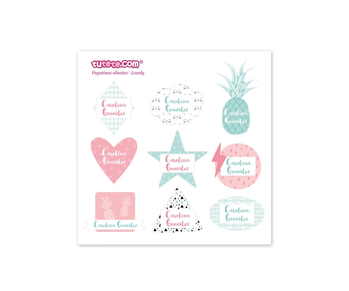 28 Autocollants pour Objets Lovely