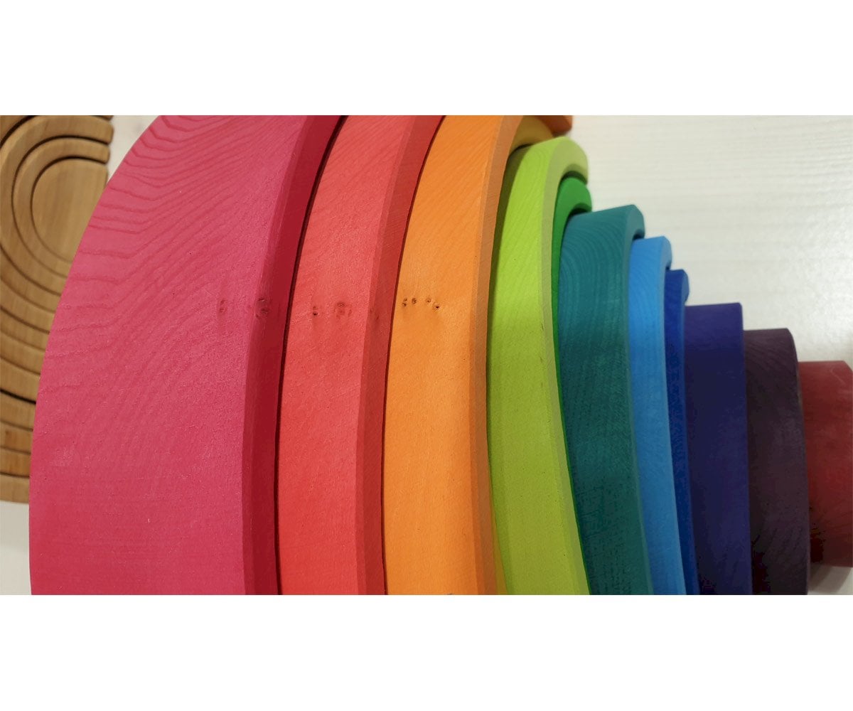 Arcoiris Grande 12 Piezas Colores Pastel
