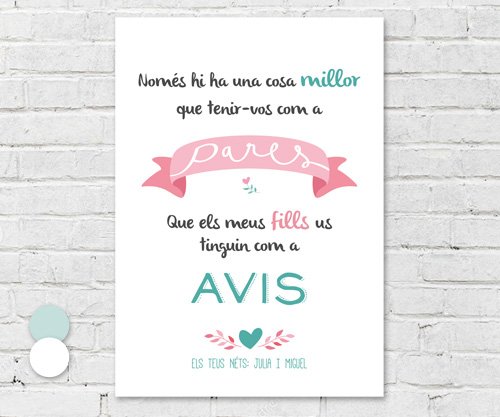 Lámina Personalizada Pares Avis