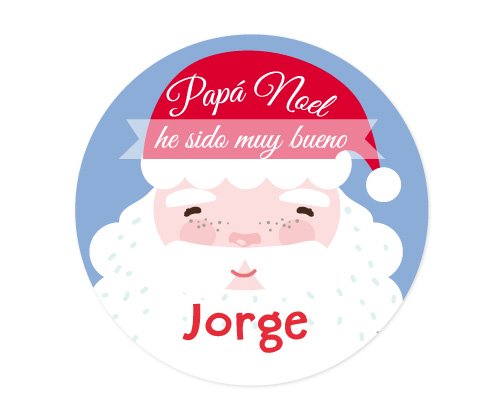 Pack 3 chapas Personalizadas Papá Noel Azul