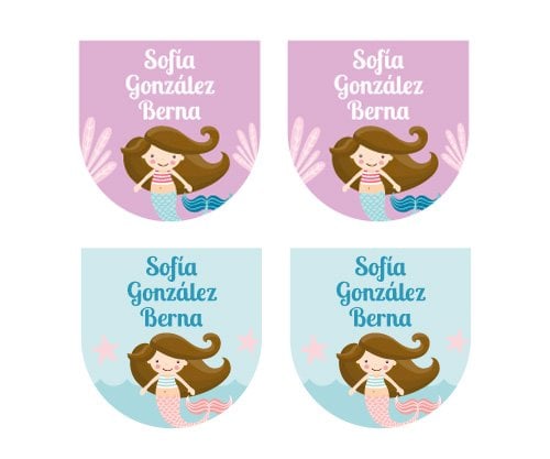 12 Adesivos Sapatos Sereia