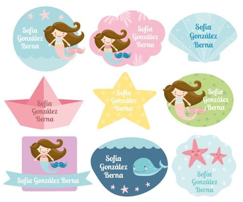 30 Étiquettes pour Objets Sirène