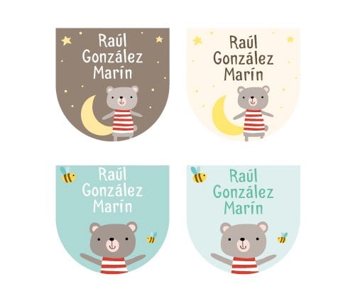 12 Adesivos Sapatos Urso