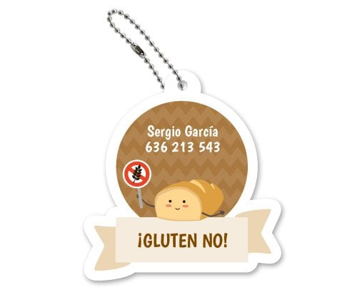 Chaveiro Personalizado Gluten No