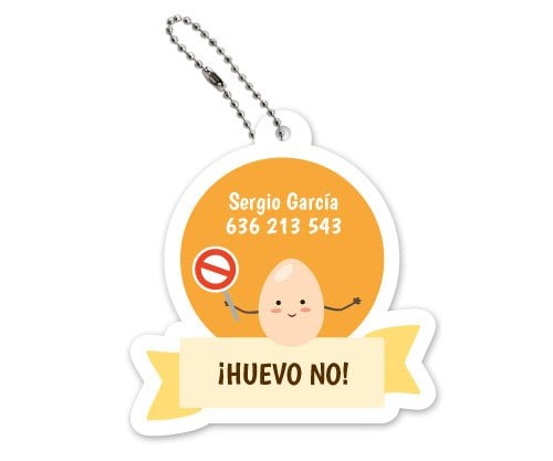 Chaveiro personalizado Egg No