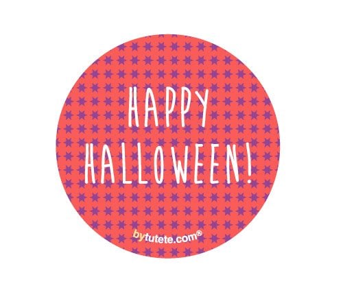 1 Distintivo Halloween Red Stars