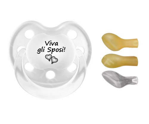 Succhietto Tutete Classic Bianco Viva gli Sposi!