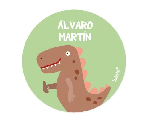 Pack de 3 Badges Personnalisables Dino