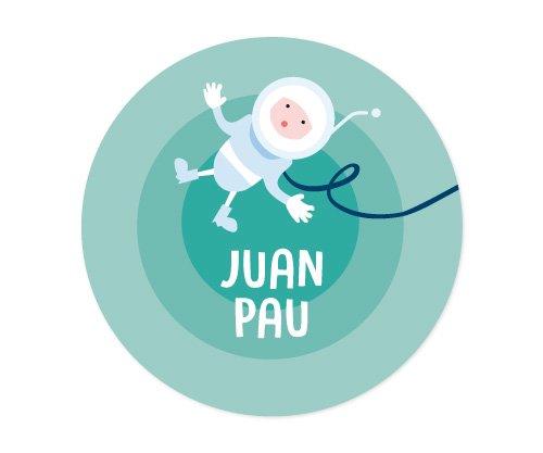Pack 3 Distintivi Personalizzati Astronauta