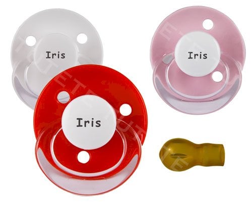 Sucettes Personnalisables Rouge Cerise +6M