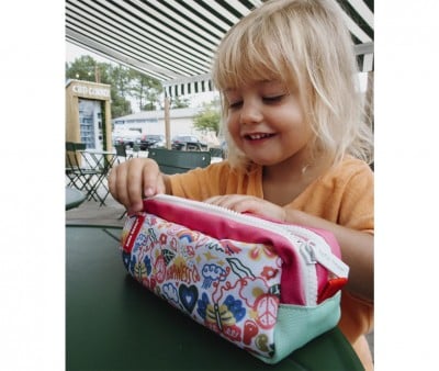 Trousse Double Compartiment Happiness Personnalisable