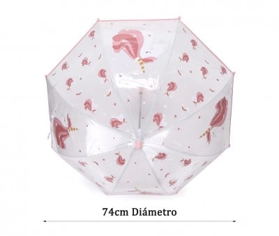 Transparent Umbrella Magical Unicorn