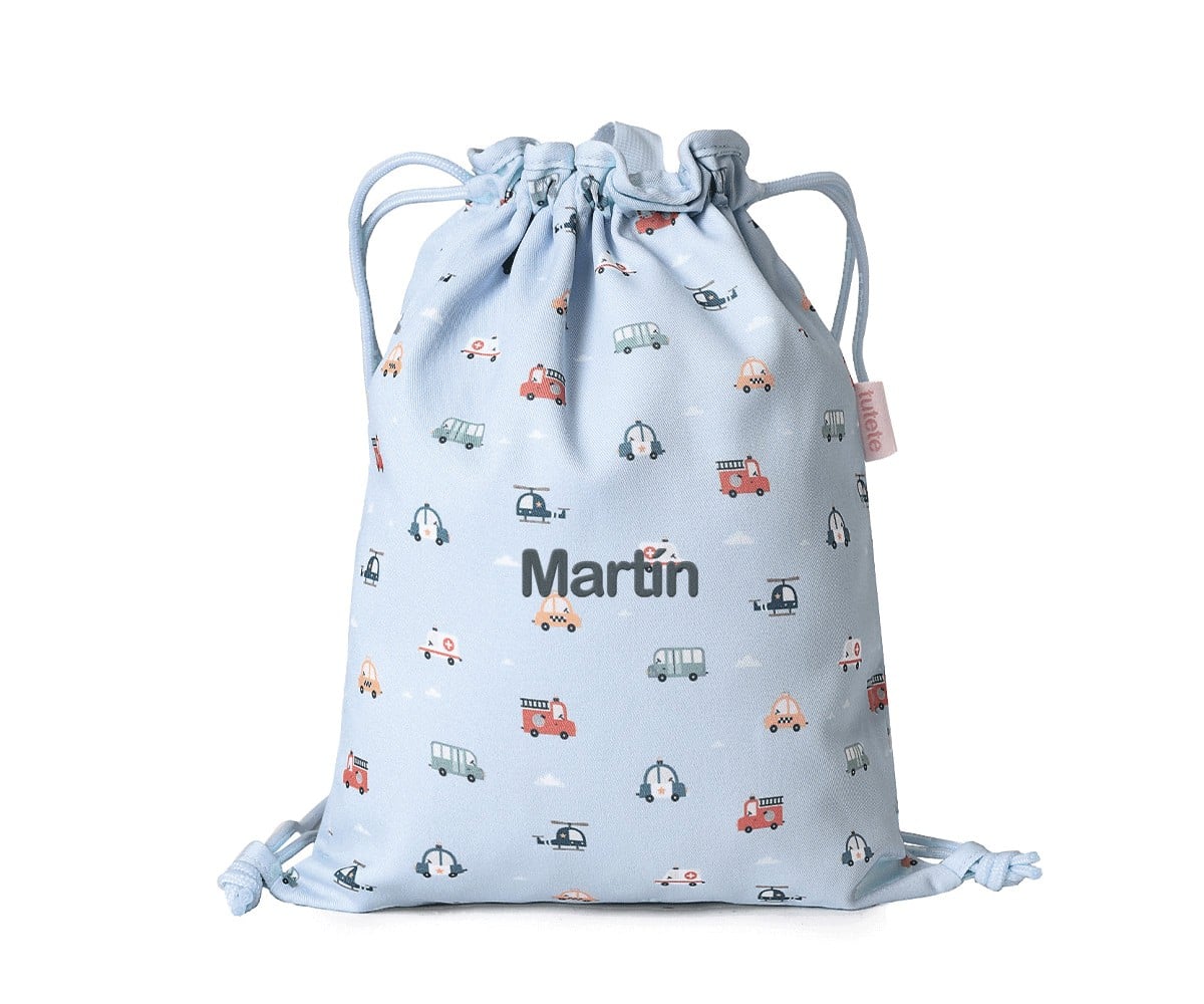 Personalized Fabric Drawstring Backpack City Cars
