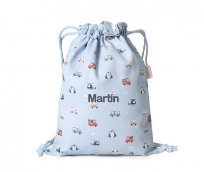 Personalized Fabric Drawstring Backpack City Cars