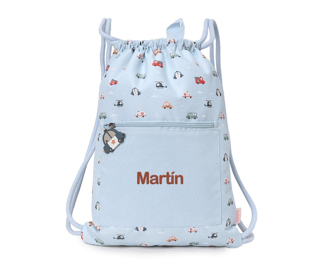 Personalized Waterproof Drawstring Backpack City Cars