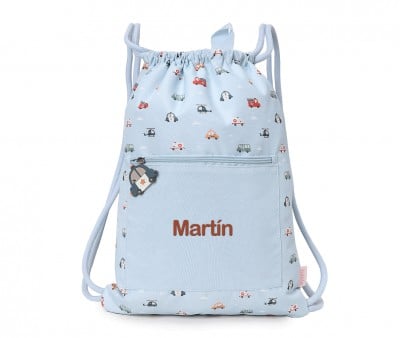 Personalized Waterproof Drawstring Backpack City Cars