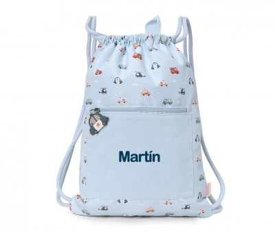 Personalized Waterproof Drawstring Backpack City Cars