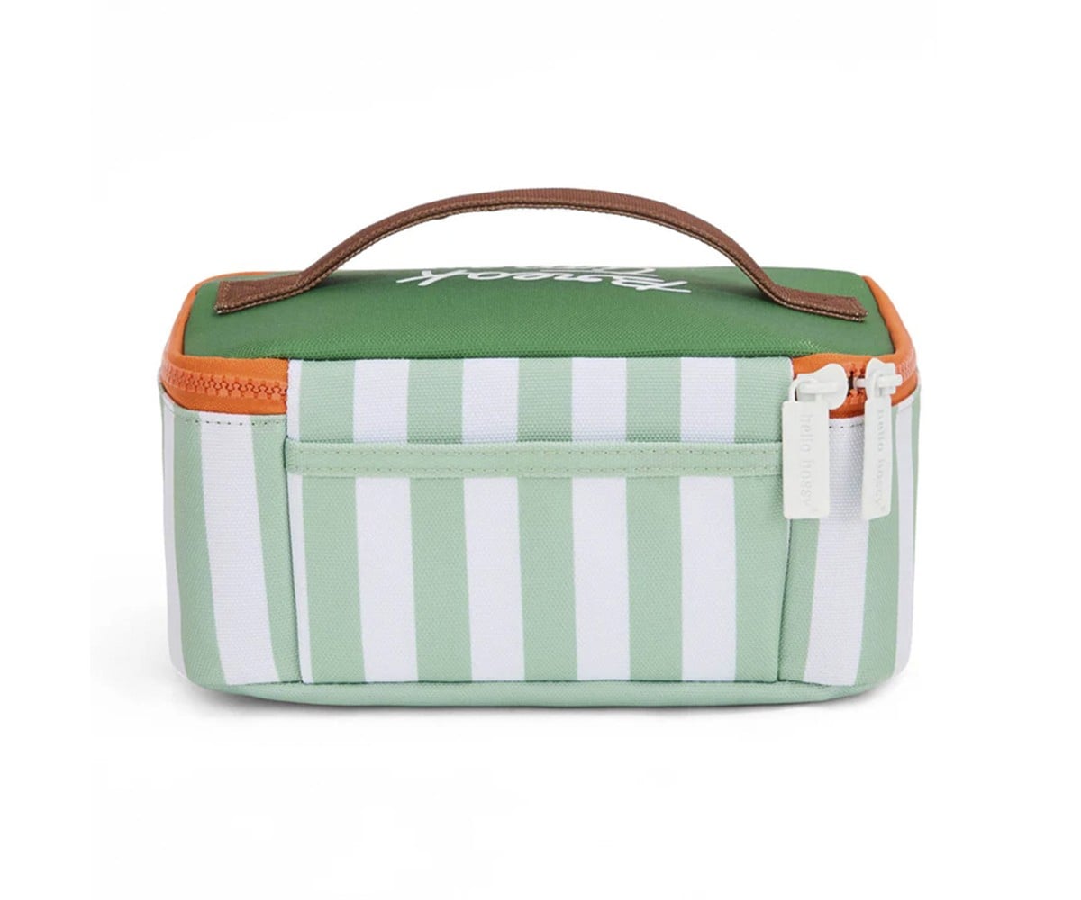 Lunch Bag Green Stripes