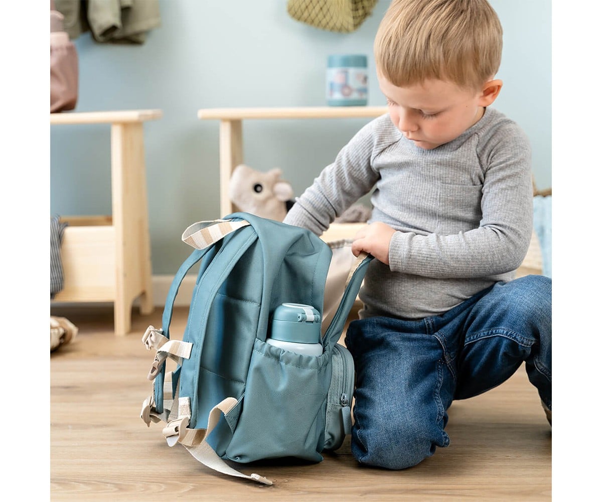 Sac à Dos Maternelle Tiny Farm Blue Personnalisable