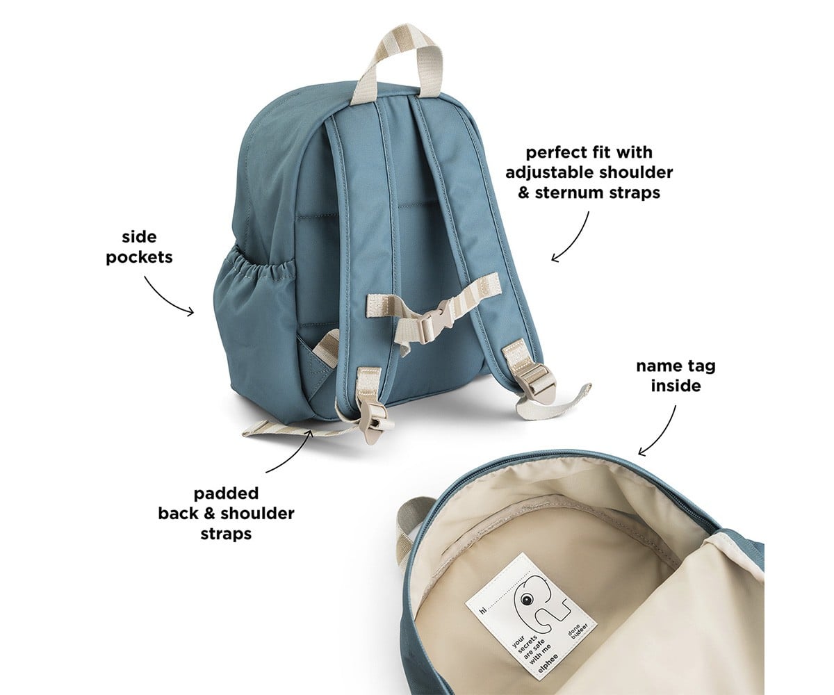 Sac à Dos Maternelle Tiny Farm Blue Personnalisable