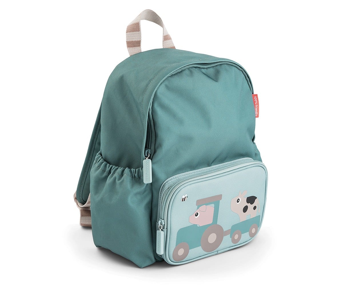 Sac à Dos Maternelle Tiny Farm Blue Personnalisable