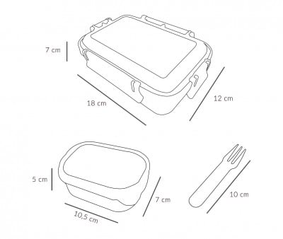 Bento Lunch Box Little Red