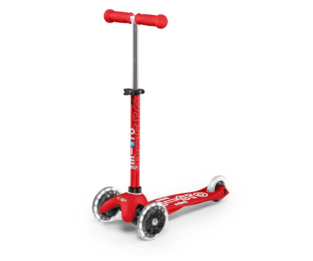 Monopattino Mini Micro Deluxe Rosso Luci LED