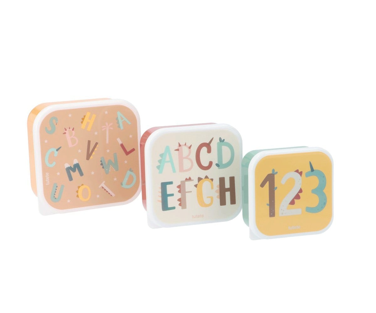 3 Lancheiras Funny Letters