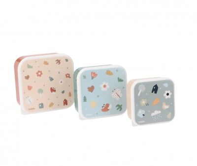 3 Cajas Almuerzo Geometric Nature