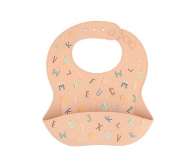 Babero Silicona Funny Letters