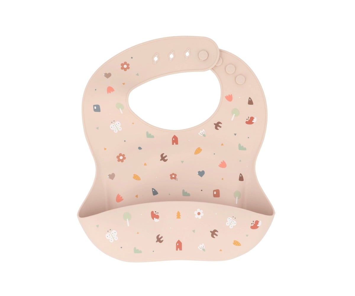 Bavoir en Silicone Geometric Nature