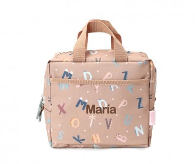Borsa Termica Merenda Funny Letters Personalizzabile