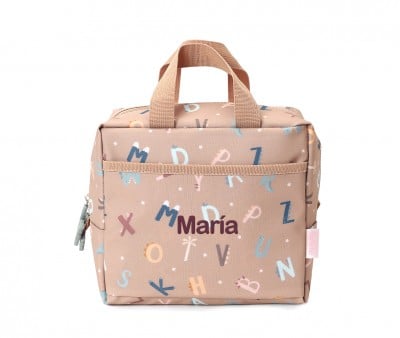 Borsa Termica Merenda Funny Letters Personalizzabile