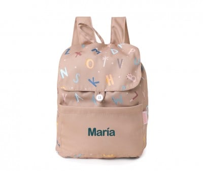 Zaino Piccolo Tela Tutete Funny Letters Personalizzabile