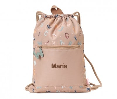 Mochila Saco Impermeável Funny Letters Personalizada