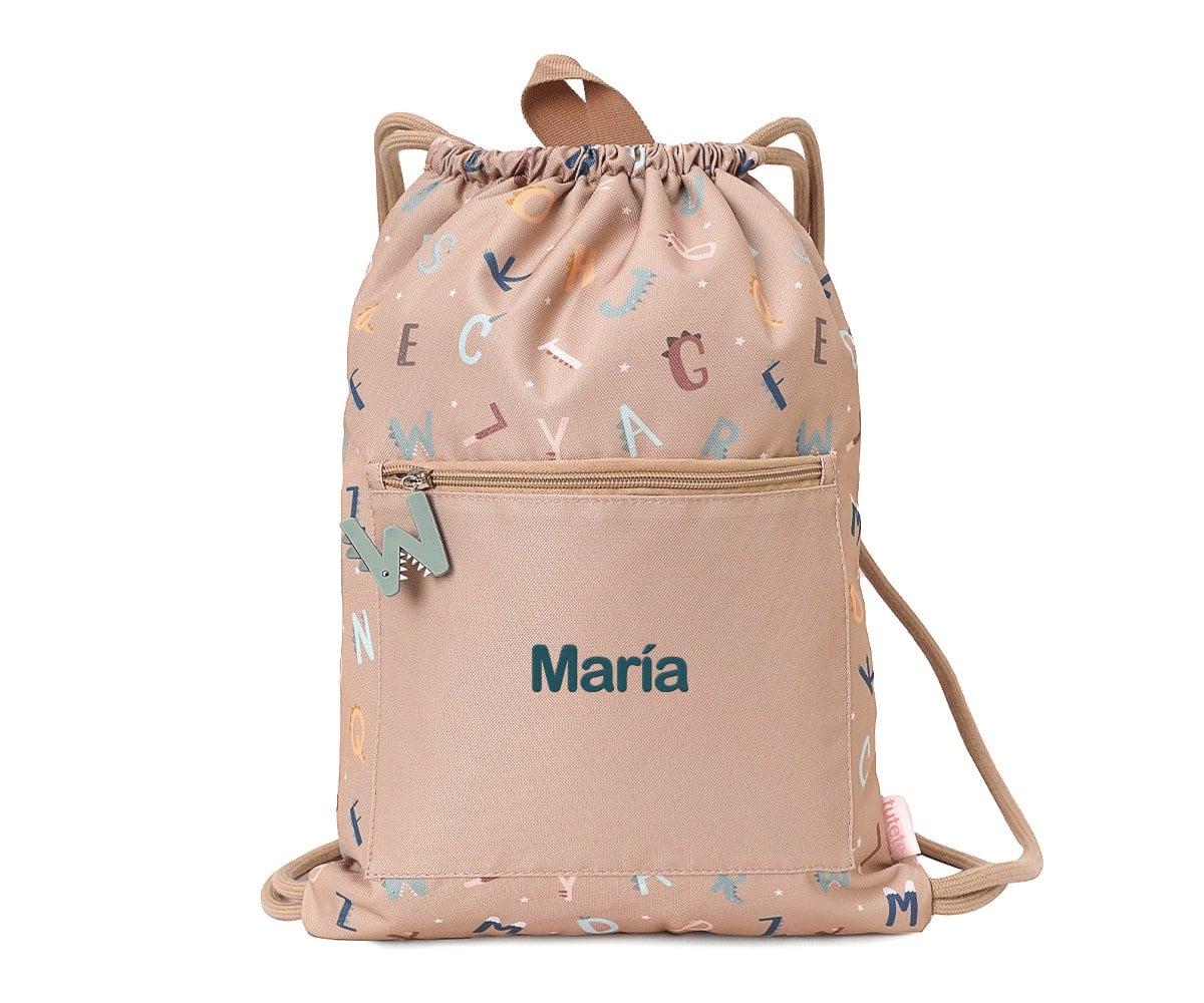 Mochila Saco Impermeável Funny Letters Personalizada