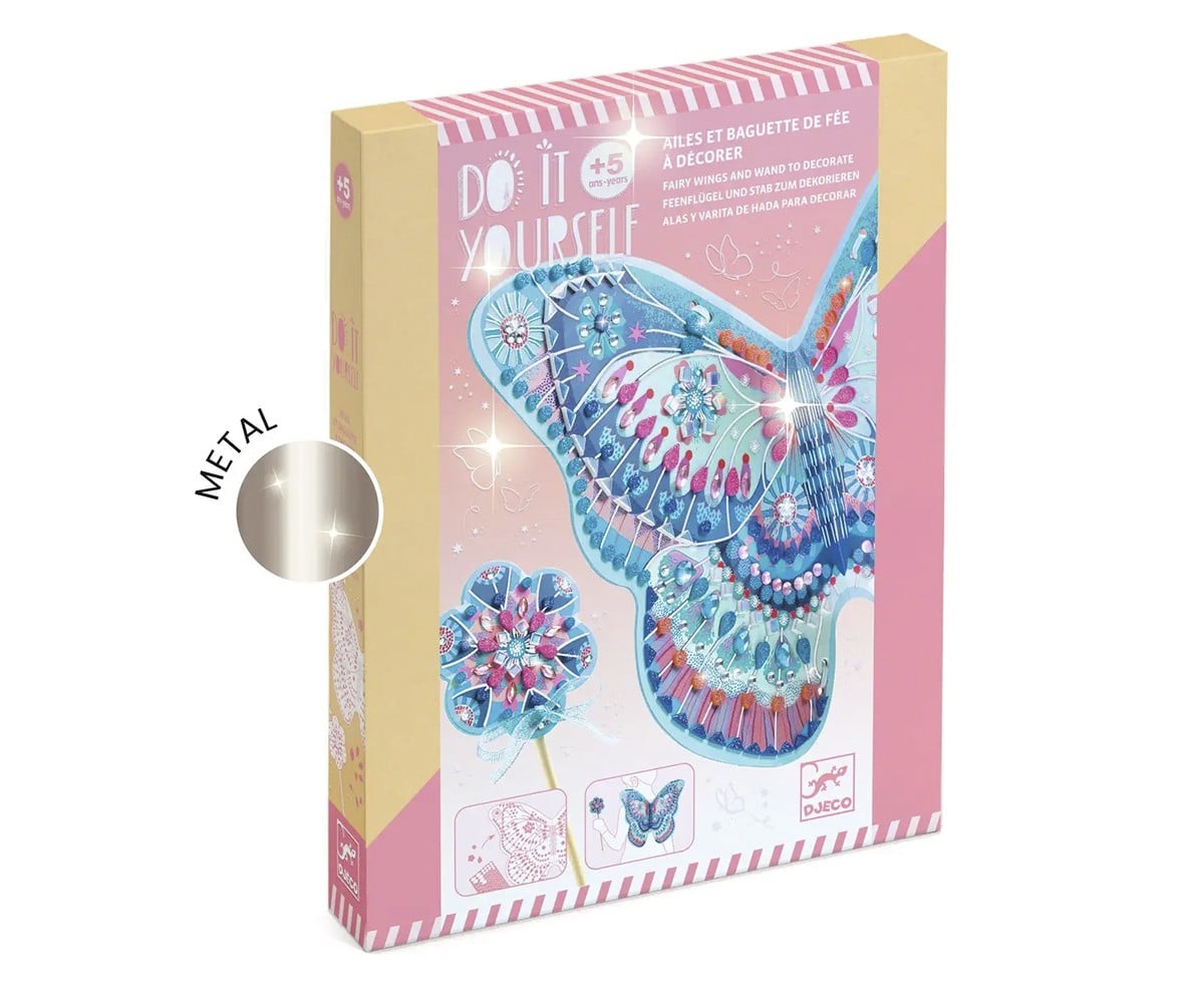 Asas de fada DIY com varinha