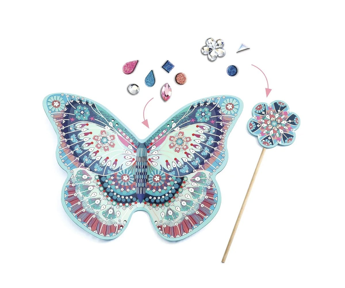 Asas de fada DIY com varinha