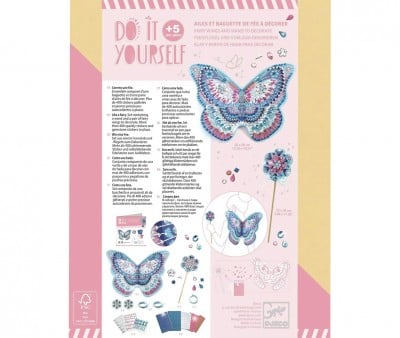 Asas de fada DIY com varinha