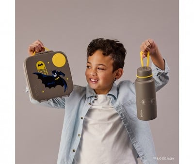 Garrafa térmica Batman com bico dobrável e alça 1L