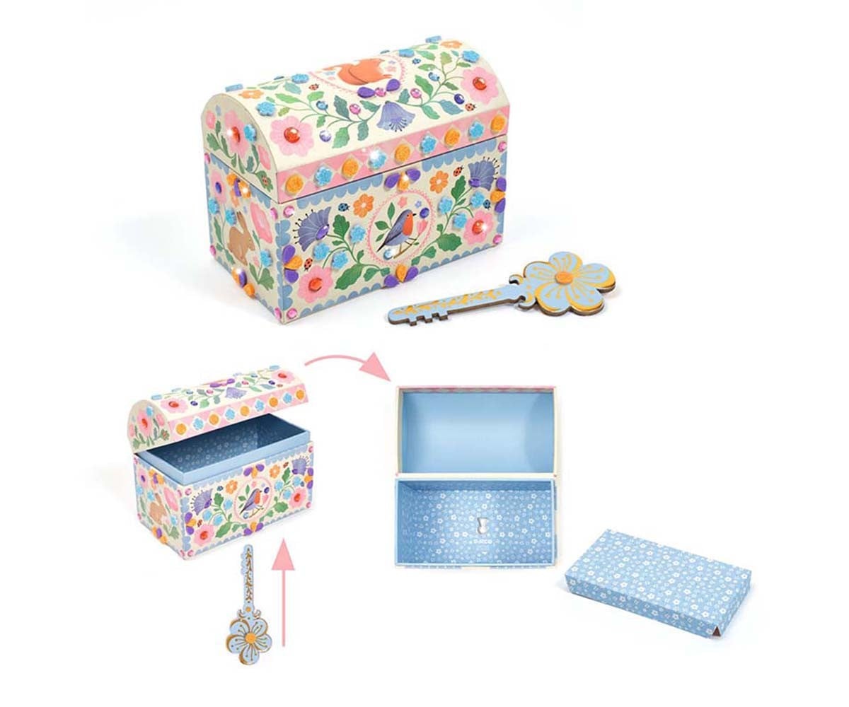 Baú de tesouro rosa DIY