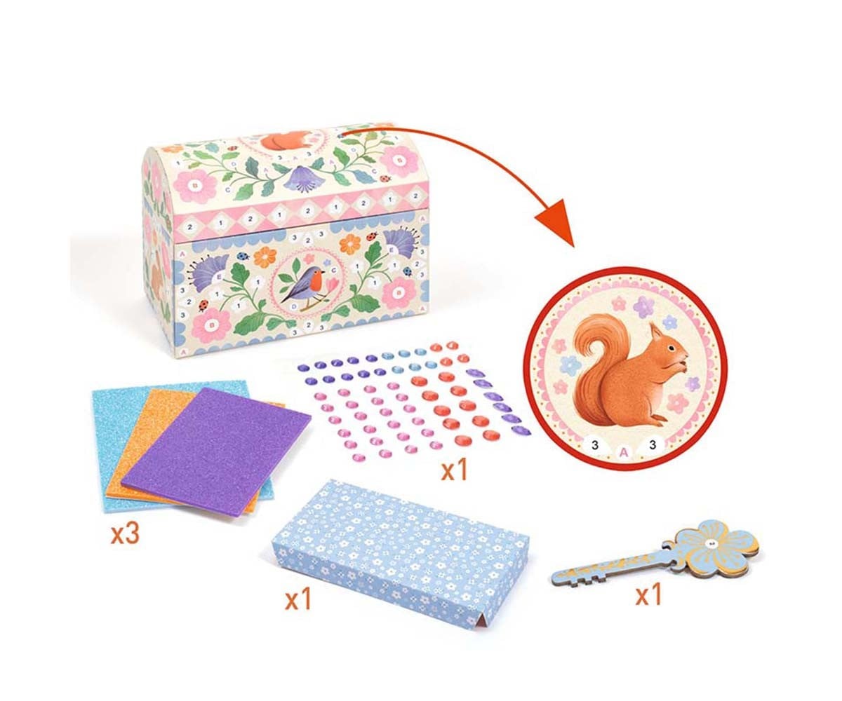 Baú de tesouro rosa DIY