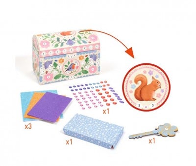 Baú de tesouro rosa DIY